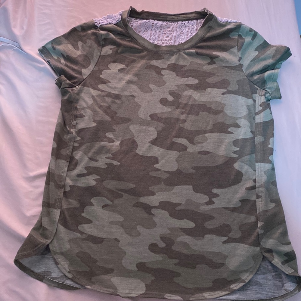 Mudd Cami Mesh Back T-Shirt